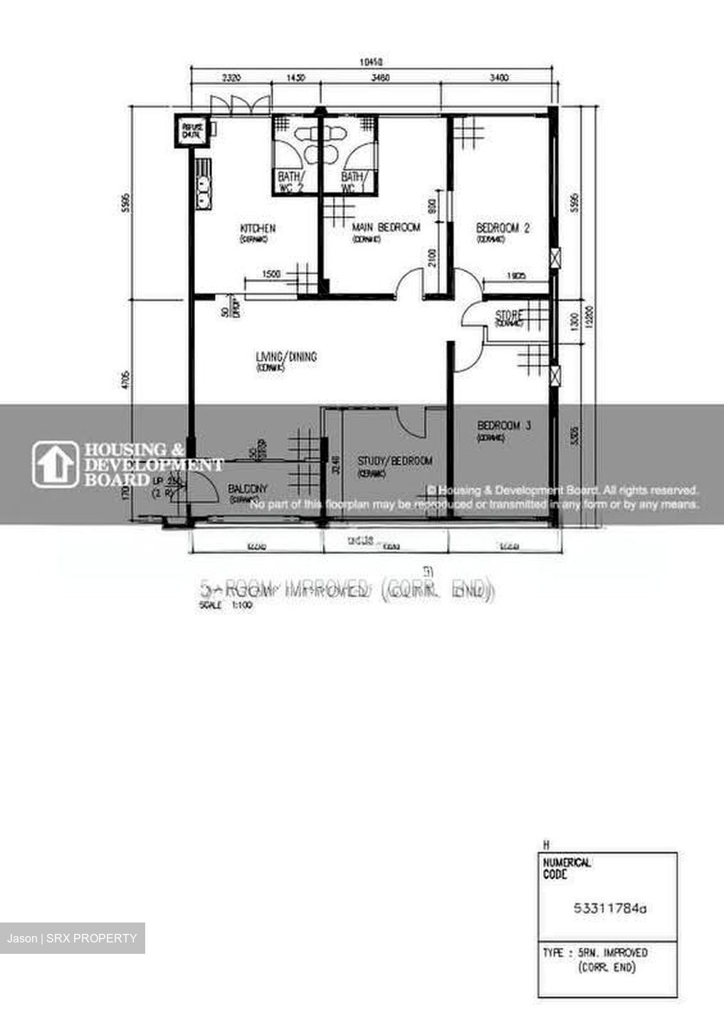 Blk 541 Serangoon North Avenue 4 (Serangoon), HDB 5 Rooms #583462401